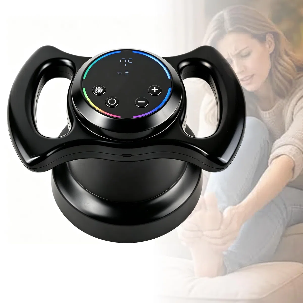 Handmassagegerät mit Zwei Rollenpaaren | Leichtes und ergonomisches Design; strafft die Haut und macht sie geschmeidiger.