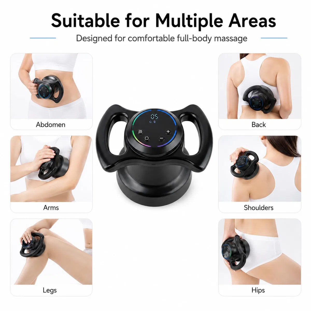 Handmassagegerät mit Zwei Rollenpaaren | Leichtes und ergonomisches Design; strafft die Haut und macht sie geschmeidiger.