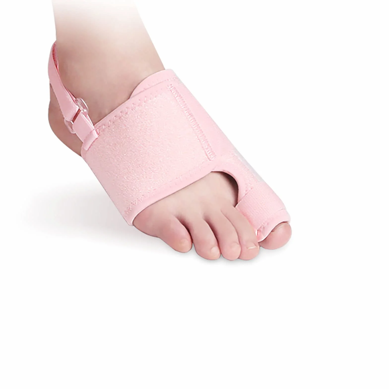 Ballenzeh-Korrektur für Frauen und Männer – Zehentrenner für überlappende Zehen, Ballen, Ausrichtung der großen Zehen, Korrektor und Abstandshalter, Ballenschutz (Pink)