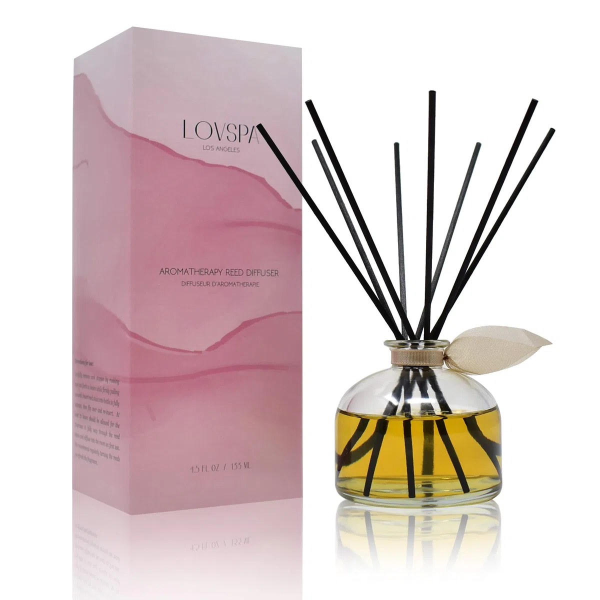 Schilfrohr-Diffusor-Set, Sandelholz & Bernstein, Duftöl-Diffusor mit Stäbchen, Heimduftzubehör für Badezimmer-Regal-Dekor, Aroma-Diffusoren für Zuhause oder Büro, Herbstdekoration, hergestellt