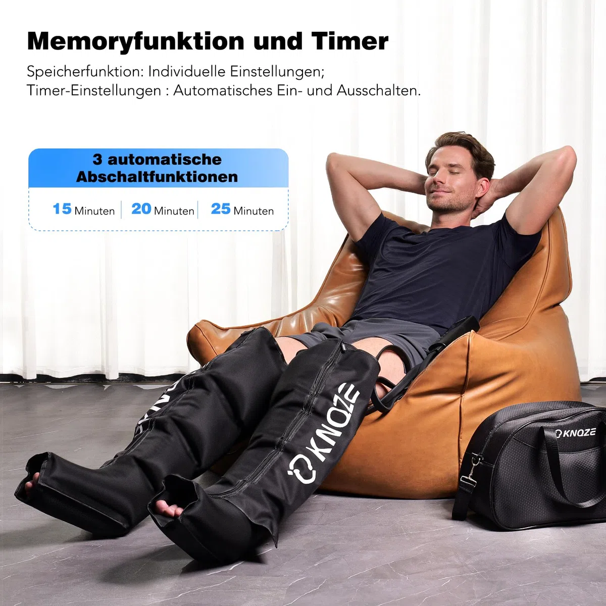 Beinmassagegerät massagegerät beine zur Förderung der Durchblutung und Schmerzlinderung, Kompressionssystem zur schnellen Erholung von Füßen, Waden und Oberschenkeln, Linderung von Ödemen