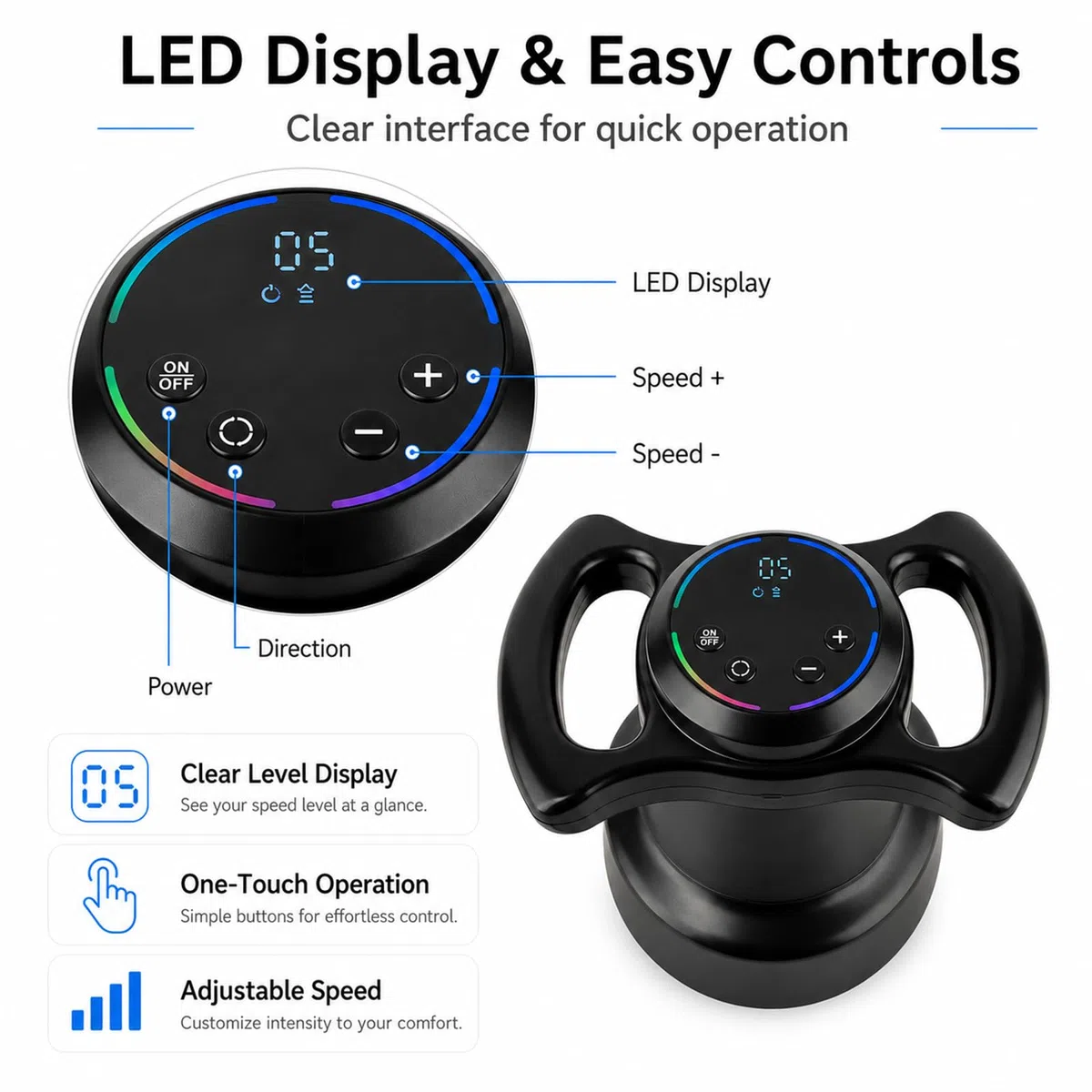 Handmassagegerät mit Zwei Rollenpaaren | Leichtes und ergonomisches Design; strafft die Haut und macht sie geschmeidiger.