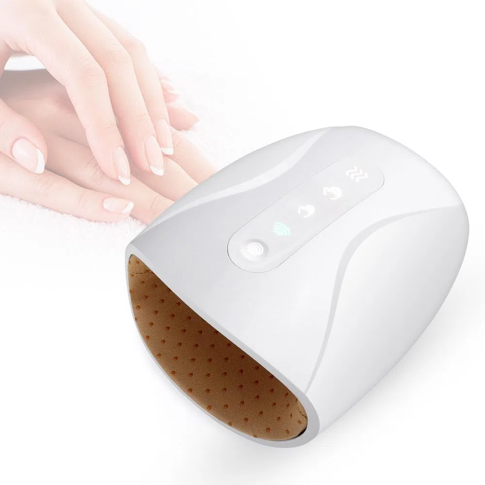 ORTHOHEAL HandComfort - Medizinisches Handmassagegerät zur Schmerzlinderung Handmassagegerät mit Wärme – Ideal für Männer und Frauen, 6 Druckstufen zur Entspannung