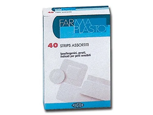 Plastod - Sensitive, hypoallergene Pflaster für empfindliche Haut, 5 verschiedene Größen und Formen, 80 Packungen à 40 Stück. Jeder